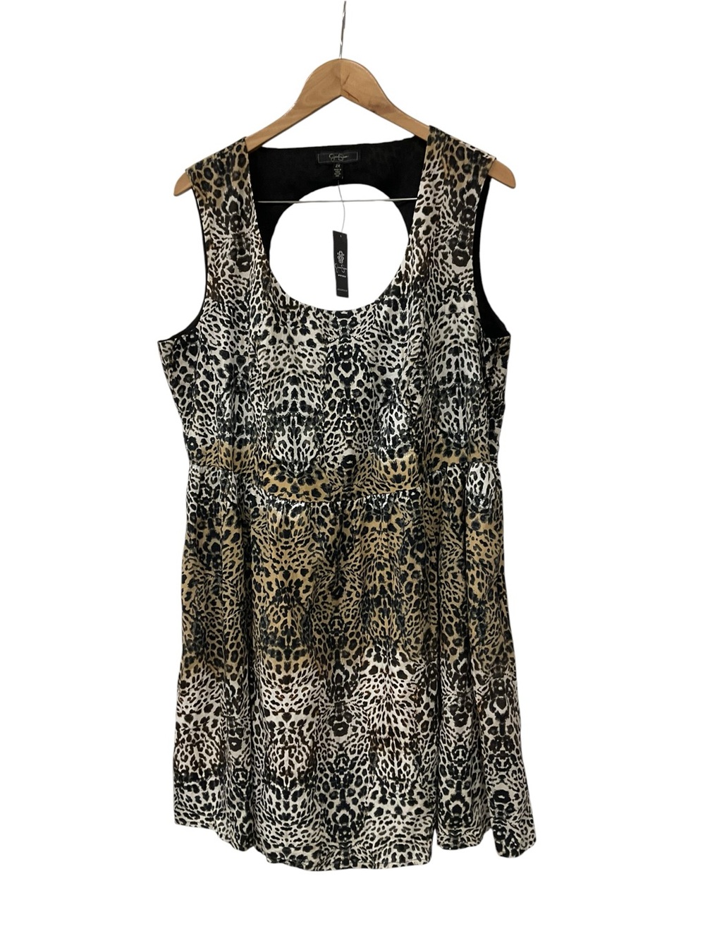 NWT Jessica Simpson Leopard Cutout Dress 2X